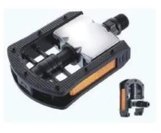 CITY ALU/PVC sulankstomi juodi pedalai