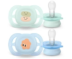 Čiulptukai Philips Avent Ultra Start, 0–2 mėn., 2 vnt., pabaisiukai