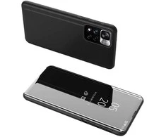 Clear View dėklas case Realme 10 flip cover dėklas telefonui juodos spalvos