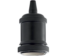 Ideal Lux Bulb holder ACCESSORI, E27, juodas