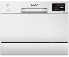 COMFEE kompaktinė laisvai pastatoma indaplovė 6 komplektams, 47 dB, KWH-TD602E-W-FR