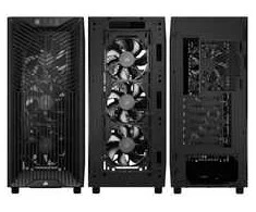 Corsair 3200D RS PC-case, Midi-Tower, ATX, Tempered Glass - pilka