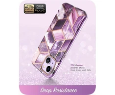 COSMO IPHONE 14 PLUS MARBLE PURPLE dėklas
