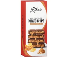 CREAM Lilva Potato Chips Milk Chocolate Peanut Butter Kreminis flavor 90g x 12 pcs x 12 display (TR)