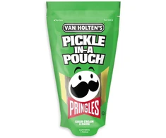 CREAM Van Holten's Pringles Sour Kreminis &amp; Onion Pouch 142g x 12 pcs (USA)