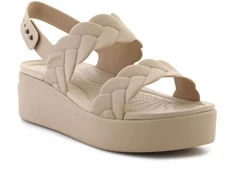 "Crocs Brooklyn Woven Low Wedge W" 209977-212 sandalai