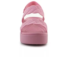 "Crocs Brooklyn Woven Low Wedge W" 209977-6XX sandalai
