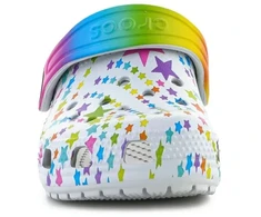 CROCS CLASSIC DISCO DANCE PARTY CLOG T SHIMMER/MULTI FLOPS 208096-0ZT