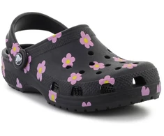 CROCS CLASSIC FLOWER CLOG K Juodas vaikiškos klumpės, 212670-001