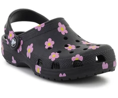 CROCS CLASSIC FLOWER CLOG K Juodas vaikiškos klumpės, 212670-001