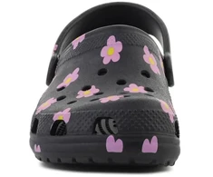 CROCS CLASSIC FLOWER CLOG K Juodas vaikiškos klumpės, 212670-001