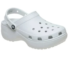 Crocs Classic Platform moteriškos klumpės, kreminės spalvos 206750 1NK