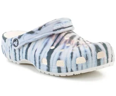 CROCS CLASSIC TIE DYE CLOG CHALK/MULTI 211937-0PZ