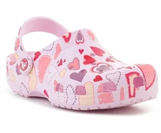 CROCS CLASSIC VDAY CLOG KIDS Rožinis MILK/HEARTS 209754-7CI vaikiški klumpės