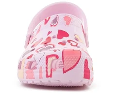 CROCS CLASSIC VDAY CLOG KIDS Rožinis MILK/HEARTS 209754-7CI vaikiški klumpės
