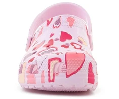 CROCS CLASSIC VDAY CLOG KIDS Rožinis MILK/HEARTS 209754-7CI vaikiški klumpės