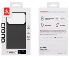 Crong Color Cover Magnetic dėklas iPhone 18 Pro Max / 17 Pro Max, juodas