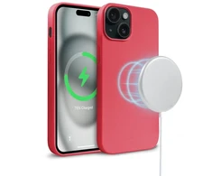 Crong Color Cover Magnetic - dėklas skirtas Apple iPhone 15 MagSafe Rožinė