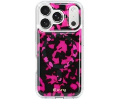 Crong Deluxe MAG Cover dėklas iPhone 17 Pro, rožinis Tortoise
