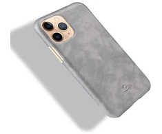Crong Essential Cover - PU Leather dėklas skirtas Apple iPhone 11 Pro Max Gray