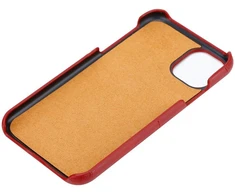 Crong Neat Cover - PU Leather dėklas skirtas Apple iPhone 11 Pro red