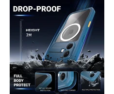 Crong Seal Cover vandeniui atsparus dėklas iPhone 16 Pro, juodas