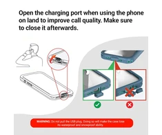 Crong Seal Cover vandeniui atsparus dėklas iPhone 17 Pro, jūrinis