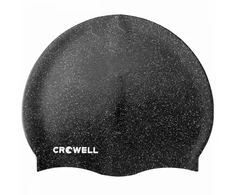 Crowell Recycling Perlės Silikoninė Plaukimo Kepuraitė, Juoda, Sk. 1