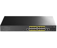 Ausinės Cudy GS2018PS2 valdomas L2 Gigabit Ethernet (10/100/1000) komutatorius su PoE palaikymu, 1U, juodas