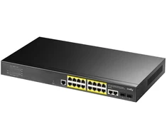 Ausinės Cudy GS2018PS2 valdomas L2 Gigabit Ethernet (10/100/1000) komutatorius su PoE palaikymu, 1U, juodas