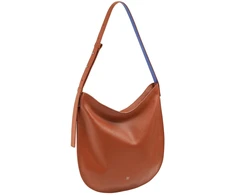 Damska pojemna skórzana torba na ramię miejska shopperbag su kieszenią DUDU
