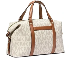 Damska torebka kuferek Michael Kors 38H3GKNS1B waniliowo-koniakowa