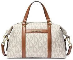 Damska torebka kuferek Michael Kors 38H3GKNS1B waniliowo-koniakowa
