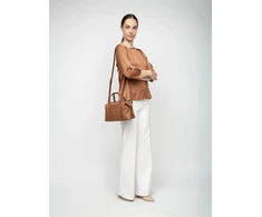 Damska torebka kuferek Michael Kors Beck 38H3GKNS5B koniakowa