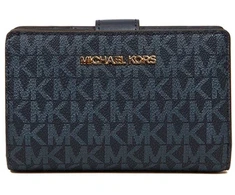 Damski portfel su brelokiem Michael Kors 35S6GTVF2B tamsiai mėlyna