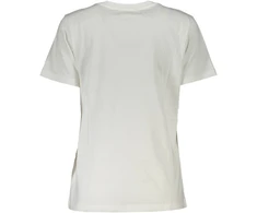 Damski T-shirt Tommy Hilfiger su haftowanym logo – balta
