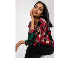 Daugiaspalvė velūrinė palaidinė Italy Moda