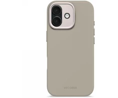 Dėklas Decoded AntiMicrobial Silicone Backcover - silikonowa obudowa ochronna do iPhone 17 kompatybilna su MagSafe (soft taupe)
