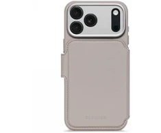 „Decoded Leather Detachable Wallet“ – apsauginis odinis dėklas, skirtas „iPhone 17 Pro Max“, suderinamas su „MagSafe“ (kieto molio)