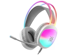 Defender Eclipse RGB žaidimams ausinės baltas 62440