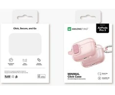 Dėklas AmazingThing Minimal Case for AirPods Pro 3 - Rožinė