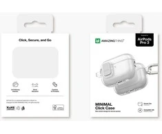 „AmazingThing AirPods Pro 3“ minimalaus dydžio dėklas, skaidrus