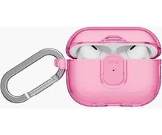 Dėklas AirPods Pro 3 permatomas rožinis Uniq