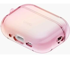 Dėklas AirPods Pro 3 permatomas rožinis Uniq
