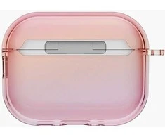 Dėklas AirPods Pro 3 permatomas rožinis Uniq