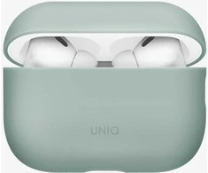dėklas UNIQ Lino for AirPods Pro 3 gen Silicone žalias