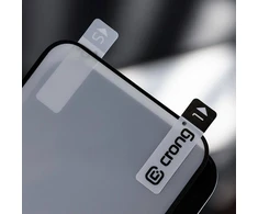 „Crong 7D Nano Flexible Glass“ – viso ekrano apsaugantis hibridinis 9H dėklas, skirtas „Apple iPhone“, „Apple iPhone 13 Pro Max“.