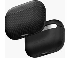 Dėklas ausinėms AirPods Pro 3 juodas Uniq Keva Prime