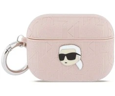 Dėklas Karl Lagerfeld Monogram Karl Head Case for AirPods Pro 3 - Rožinė