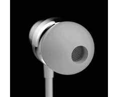 Dudao X10PRO su laidu ausinės, mini jack 3.5mm, į ausis įkišamos su remote control - baltas